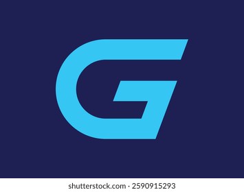 Letter G minimal logo icon design