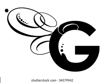 Letter G - Modern Initial