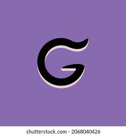 Letter G Modern Logo Design Element