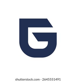 Letra G Logo moderno – Símbolo minimalista plano de la marca