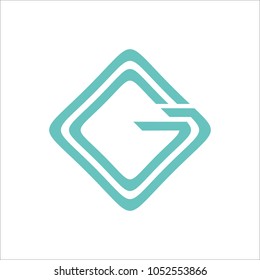 Letter G Modern Shape Logo Design Template Element