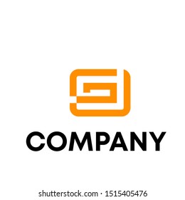 Letter G Modern Shape Logo Design Template Element Abstract Company
