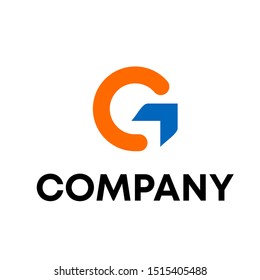 Letter G Modern Shape Logo Design Template Element Abstract Company