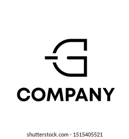 Letter G Modern Shape Logo Design Template Element Abstract Company