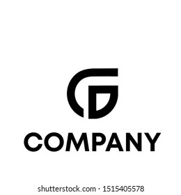 Letter G Modern Shape Logo Design Template Element Abstract Company