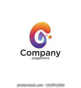 Letter G Modern Shape Logo Design Template Element