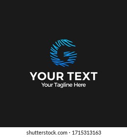 Letter G Modern Shape Logo Design Template Element