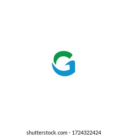 Letter G Modern Shape Logo Design Template Element