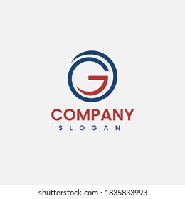 Letter G Modern Shape Logo Design Template Element