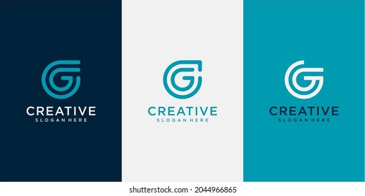 Letter G Modern Shape Logo Design Template Element. Letter G logo design concept