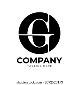 Letter G Modern Shape Logo Design Template Element