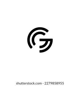Letter G Modern Shape Logo Design Template Element