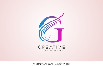 Letter G Modern Shape Logo Design Template Element