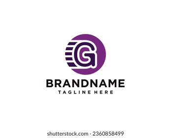 Letter G Modern Shape Logo Design Template Element