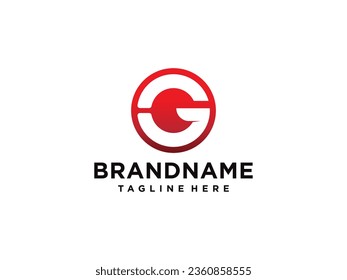 Letra G Elemento de plantilla de diseño de logotipo de forma moderna