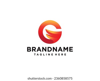 Letter G Modern Shape Logo Design Template Element