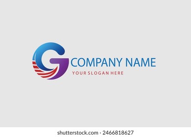 Letter G Modern Shape Logo Design Template Element