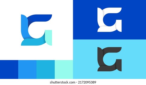 Letter G Monogram Logo Design Concept 