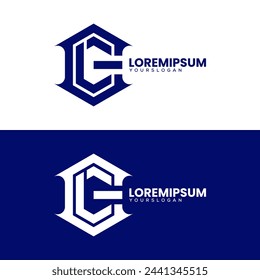 letter g monogram logo design 