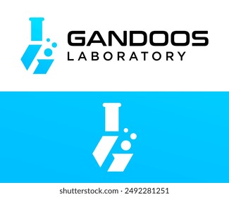 Letter G monogram research laboratory logo design.

