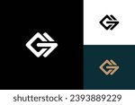 letter g monogram vector logo design