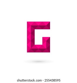 Letter G mosaic logo icon design template elements 