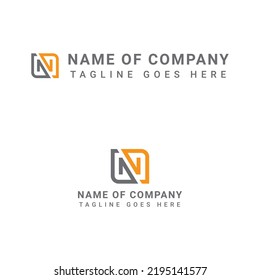 Letter G and N modern and creative minimalist logo concept design for a company business identity