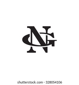 letter G and N monogram logo