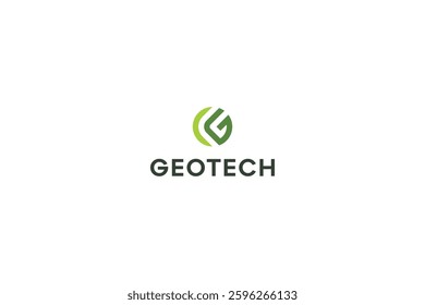 Letter G natural green colour organic logo