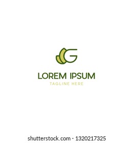 Letter G Nature Leaf Creative Vector Logo Design