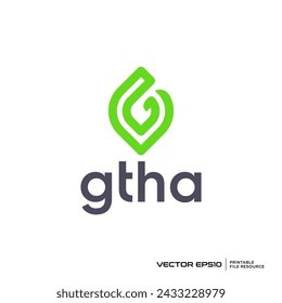 Letter G nature logo vector illustration