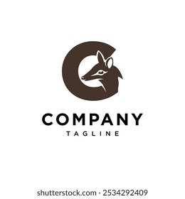 Letter G Numbat Logo Icon vector