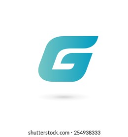 Letter G number 6 logo icon design template elements 