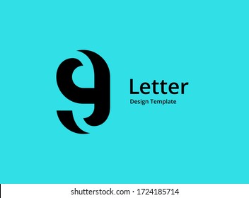 Letter G number 9 logo icon design template elements