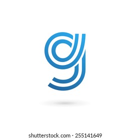 Letter G number 9 logo icon design template elements 