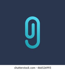 Letter G number 9 logo icon design template elements