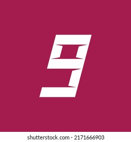 Letra G o logotipo vectorial de base inicial número nueve. Adecuado para empresas, empresas, negocios, eventos y marca.