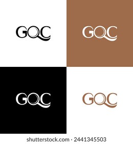 letter g o c logo design 