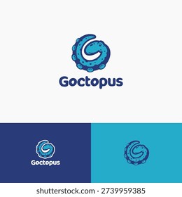 Letter G and Octopus Logo Concept