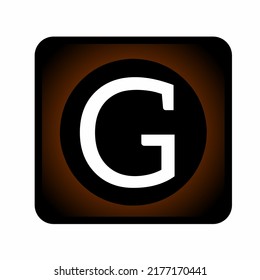 letter G on a modern light background