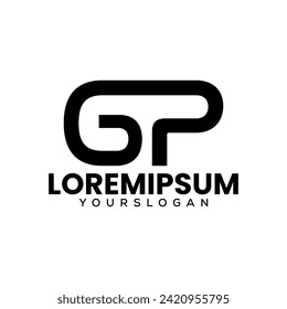 letter g p creative icon logo design 