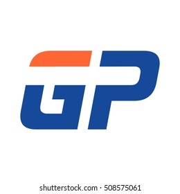 letter G and P logo  vector
