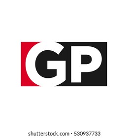 letter G and P logo vector