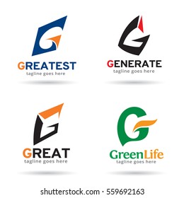 Letter G Pack Logo Template Design Vector or Icon