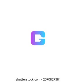 letter G painting vector illustration