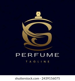 Letter G Perfume Logo Design, Elegant Luxury Scent Initial Logo