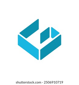 Letter G Perspective Glass Logo