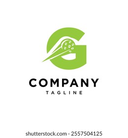 Letter G Pickleball Logo Icon Vector