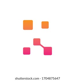Letter G pixel logo design template illustration