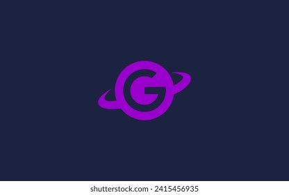 letter g with planet logo icon design vector design template inspiration